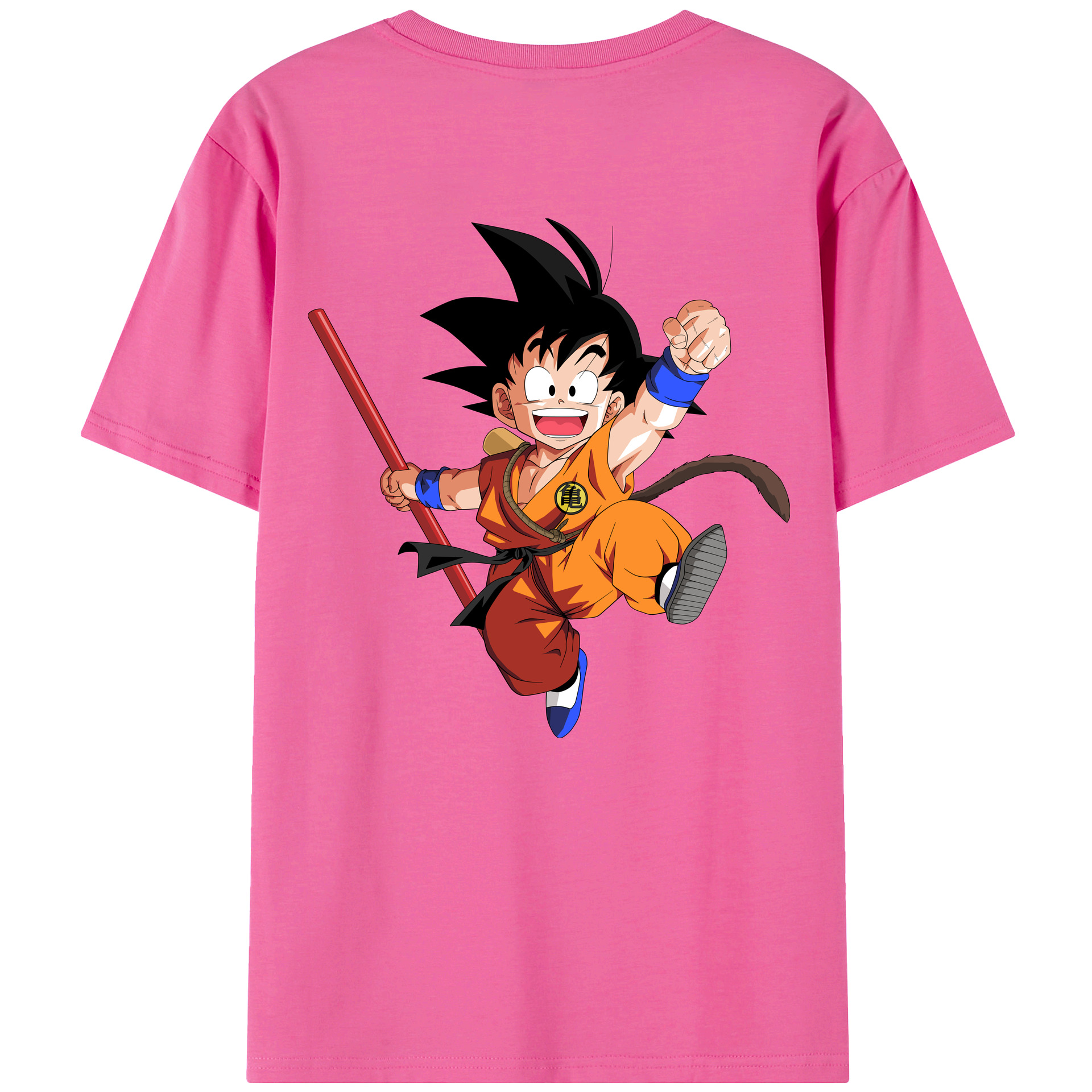 （画像用） ドラゴンボール 孫悟空（そん ごくう）Son Goku カカロット DRAGON BALL Kakarotto レディース半袖Tシャツ(バックプリント)